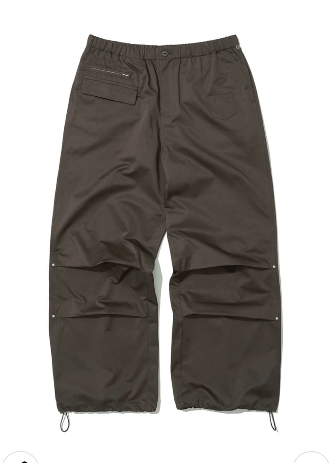 2WAY 벨티드 레이어드 파라슈트 팬츠_브라운 상품이미지5