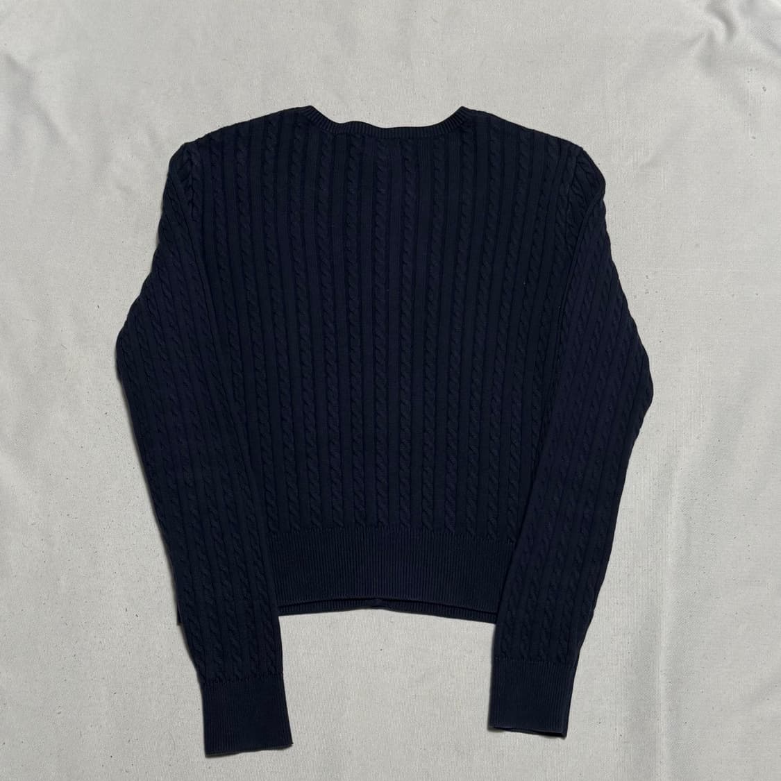 XL 폴로랄프로렌 여성용 네이비 케이블 니트 가디건  상품이미지3