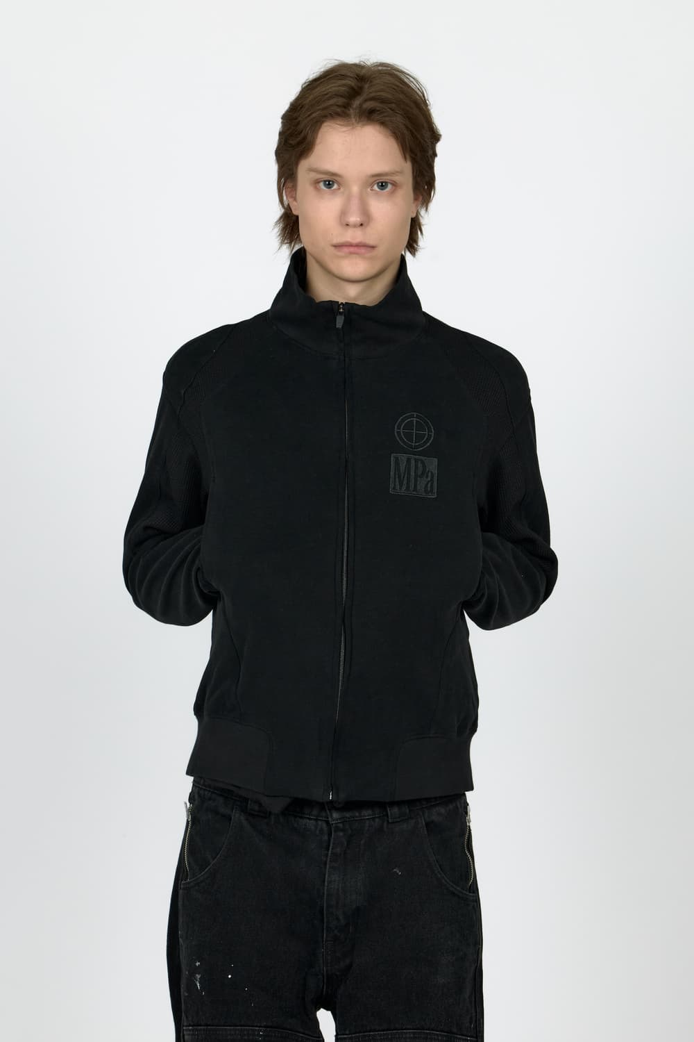  MPa CONTRAST ZIPPED JACKET (BLACK) 상품이미지1
