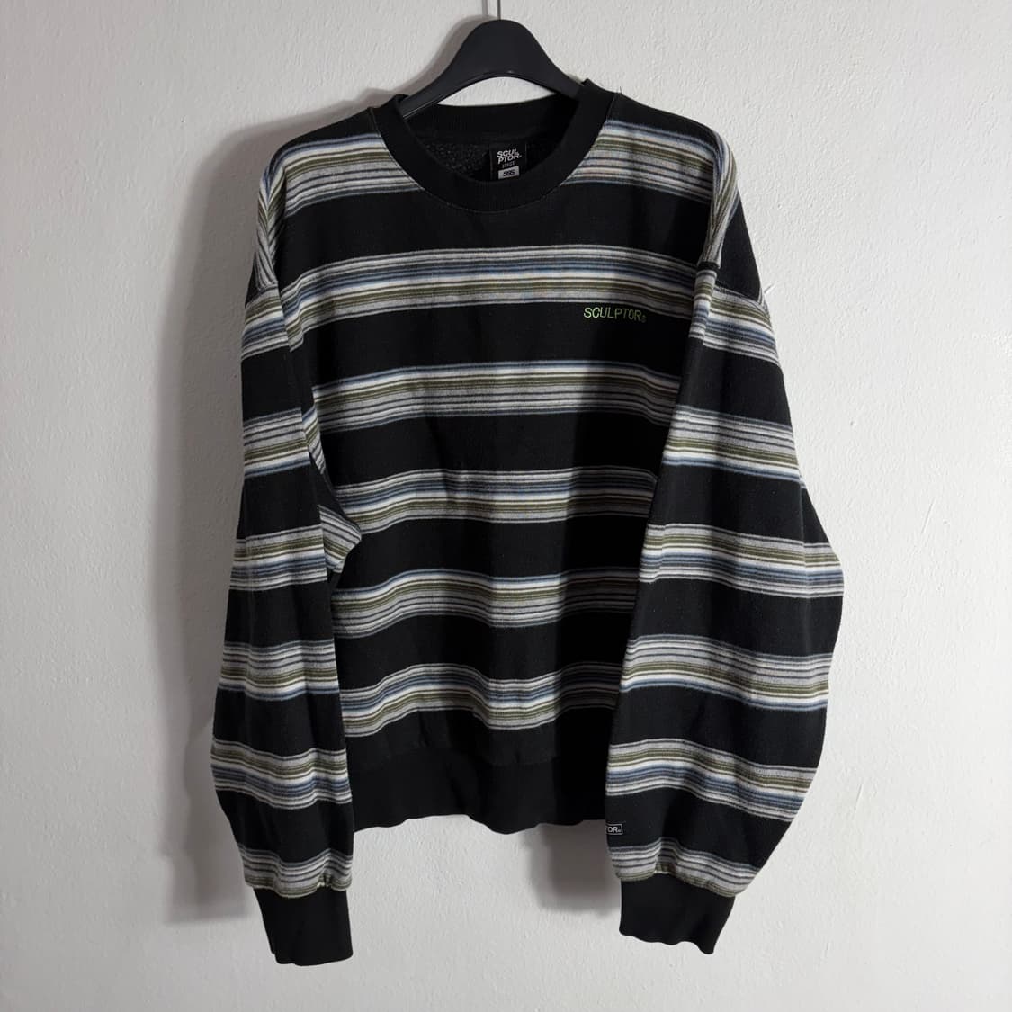 Sculptor 스컬프터 스트라이프 맨투맨 티셔츠(S) 상품이미지1
