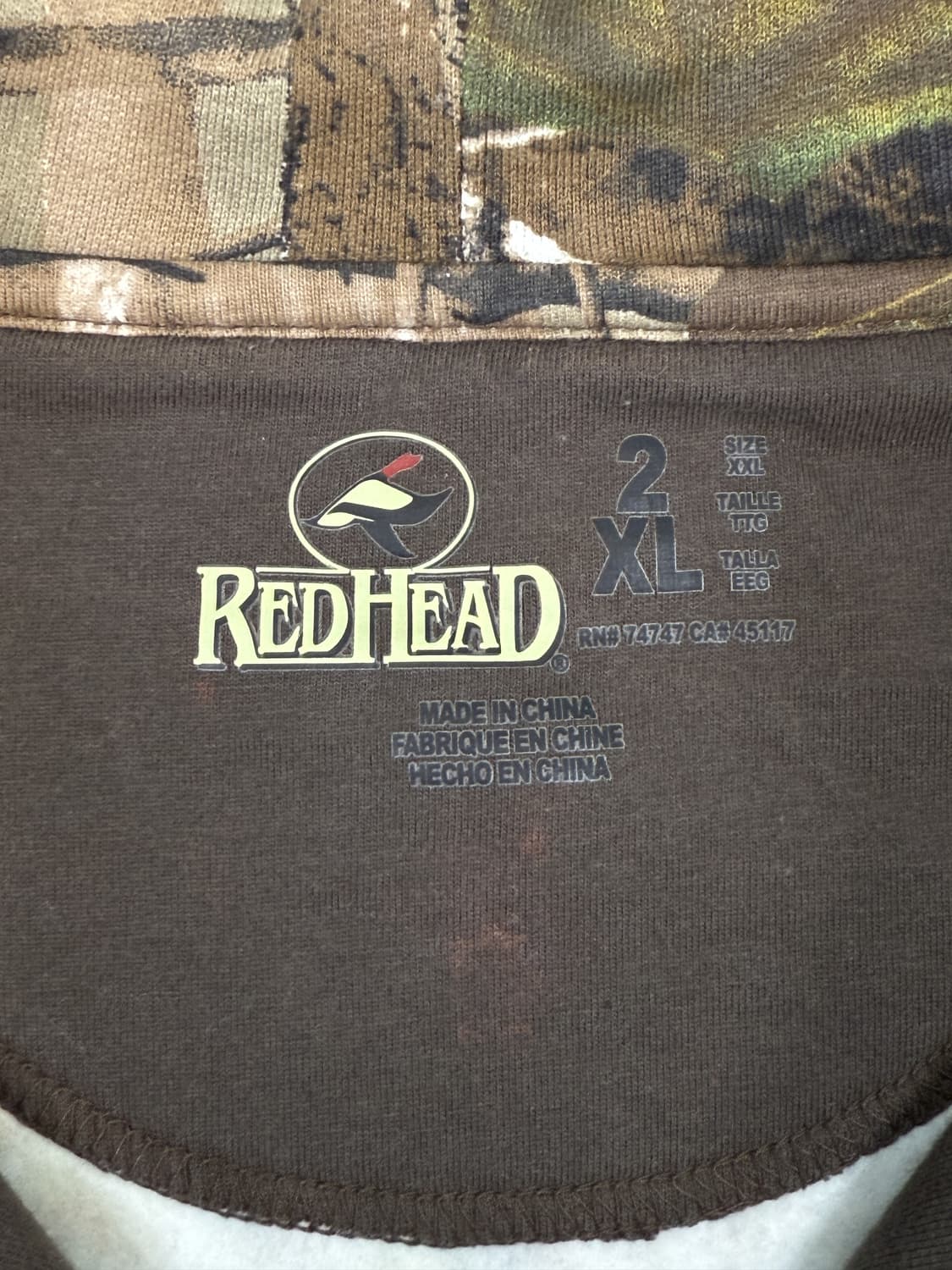 레드헤드 리얼 트리 카모 빅 후드집업 상품이미지5