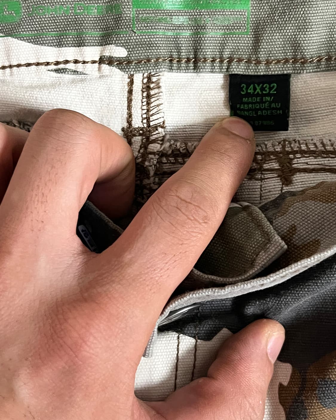 John deer Camo Cargo Pants (Snow camo)
 상품이미지4