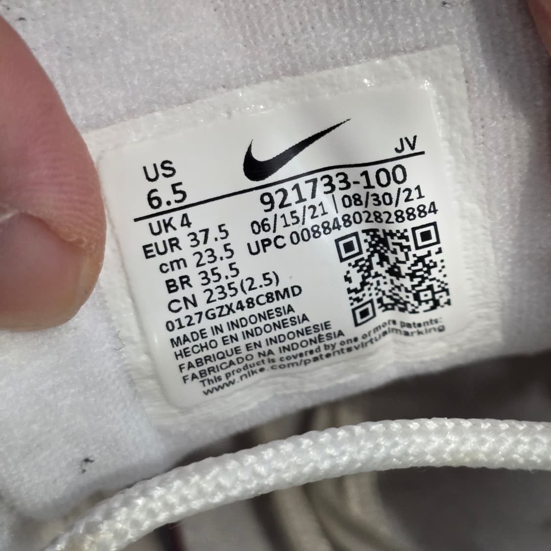 8q-26:나이키 에어맥스 97 화이트 (23.5cm) 상품이미지10