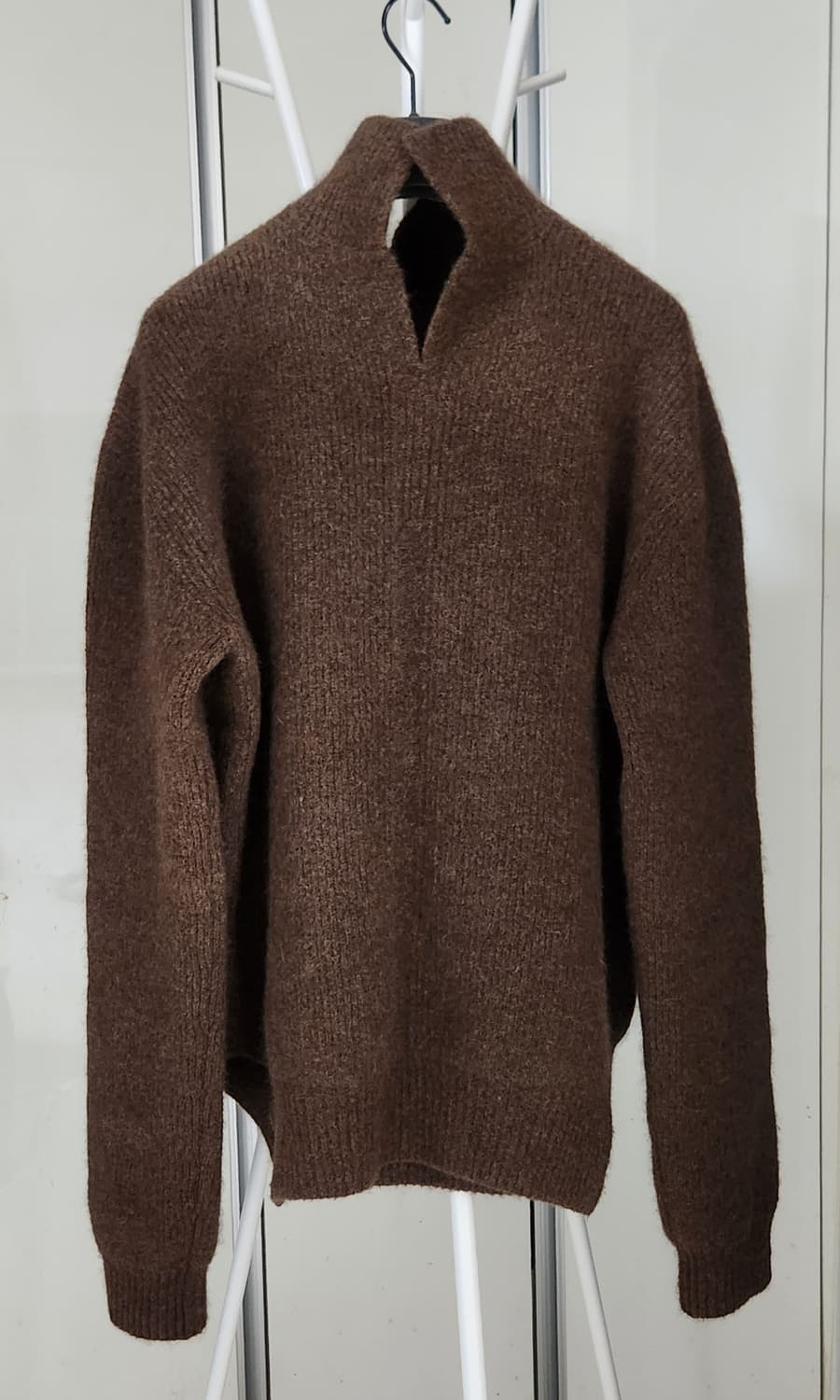 릭오웬스 헤비 알파카 피셔맨 타바드 브라운  상품이미지2