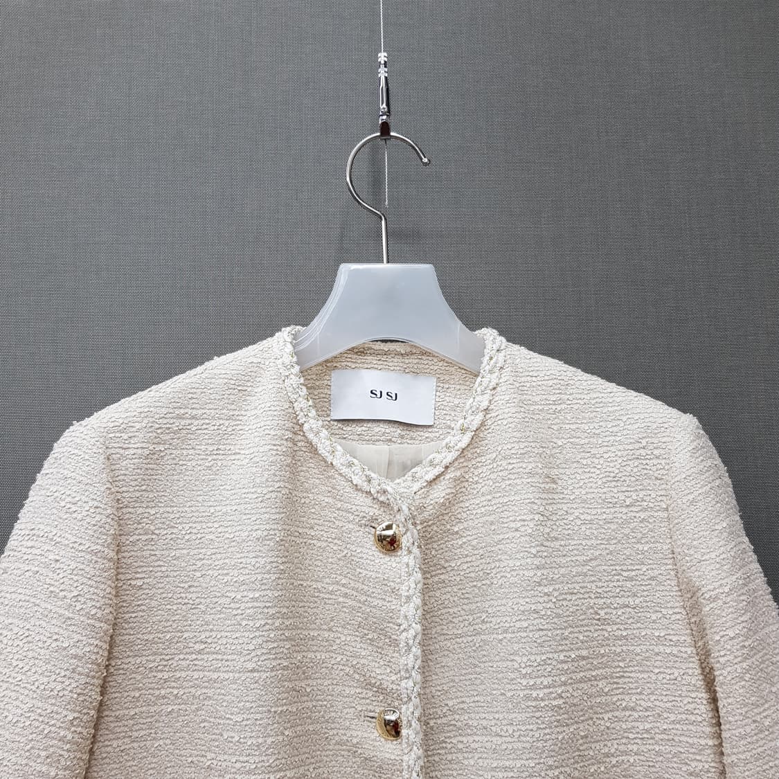 한섬 SJSJ 2025 브레이드 라인 칼라리스 자켓 76-90-155 상품이미지3