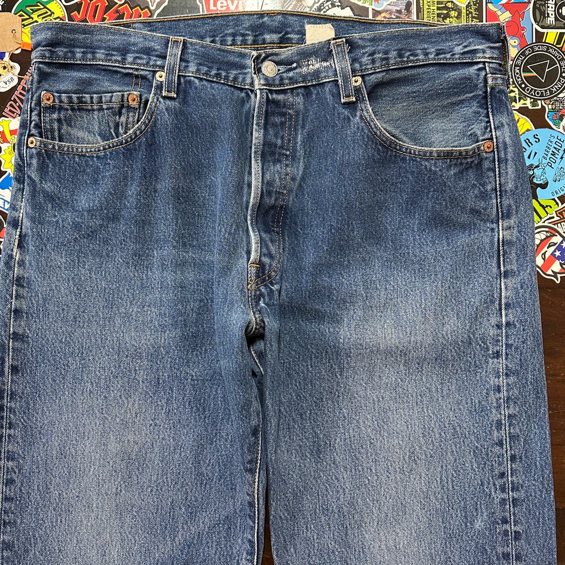 Early 00s 리바이스 501 블루 진 데님 팬츠 36 상품이미지5
