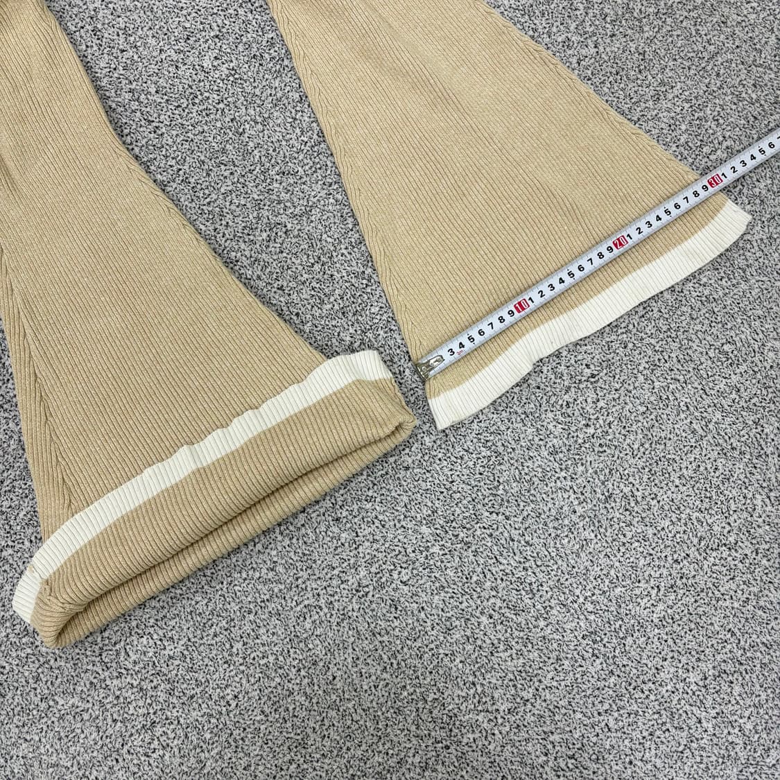 실측 캐시미어 플레어 부츠컷 바지 레깅스 0317J 상품이미지7