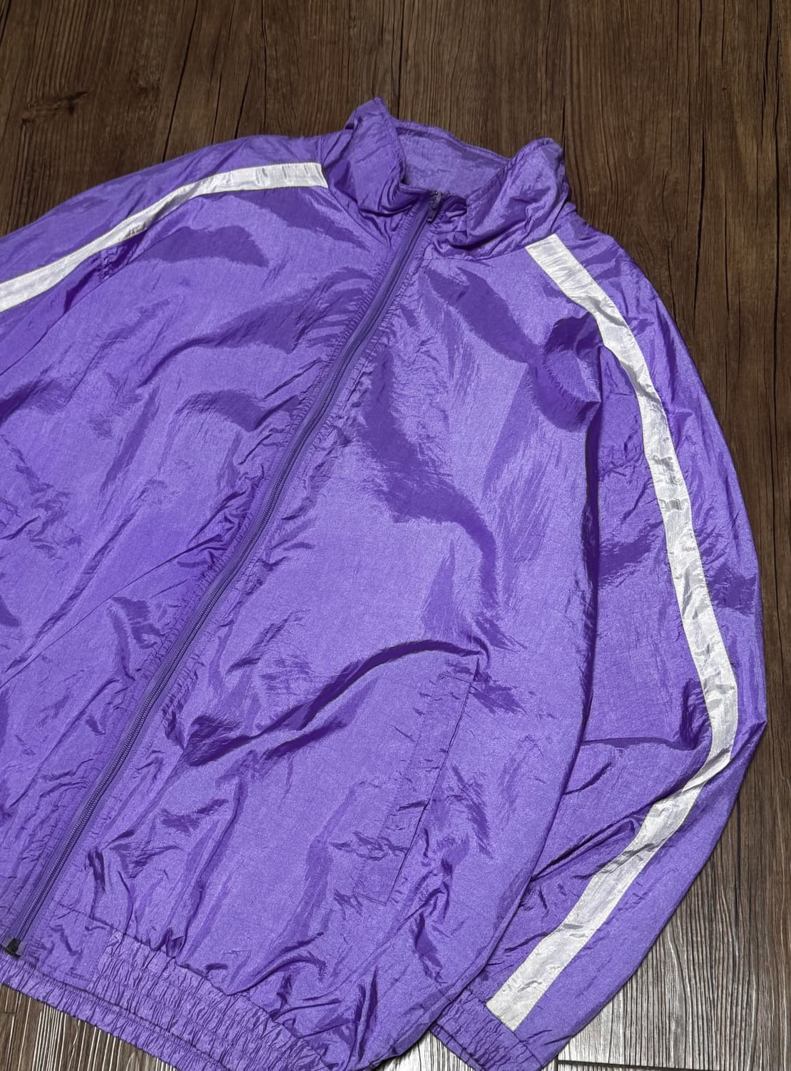 앨리슨 크레이그 연보라색 트랙 오버핏 바람막이 자켓 상품이미지1