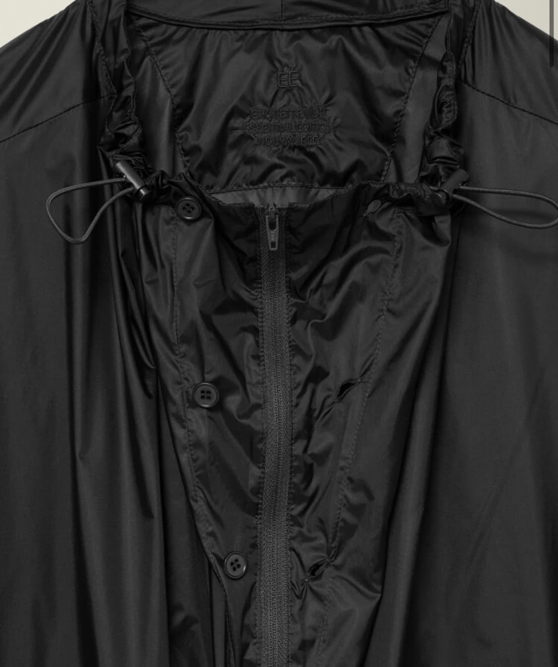 누마레 EE 나일론 스트링 바람막이 블랙 S 상품이미지4