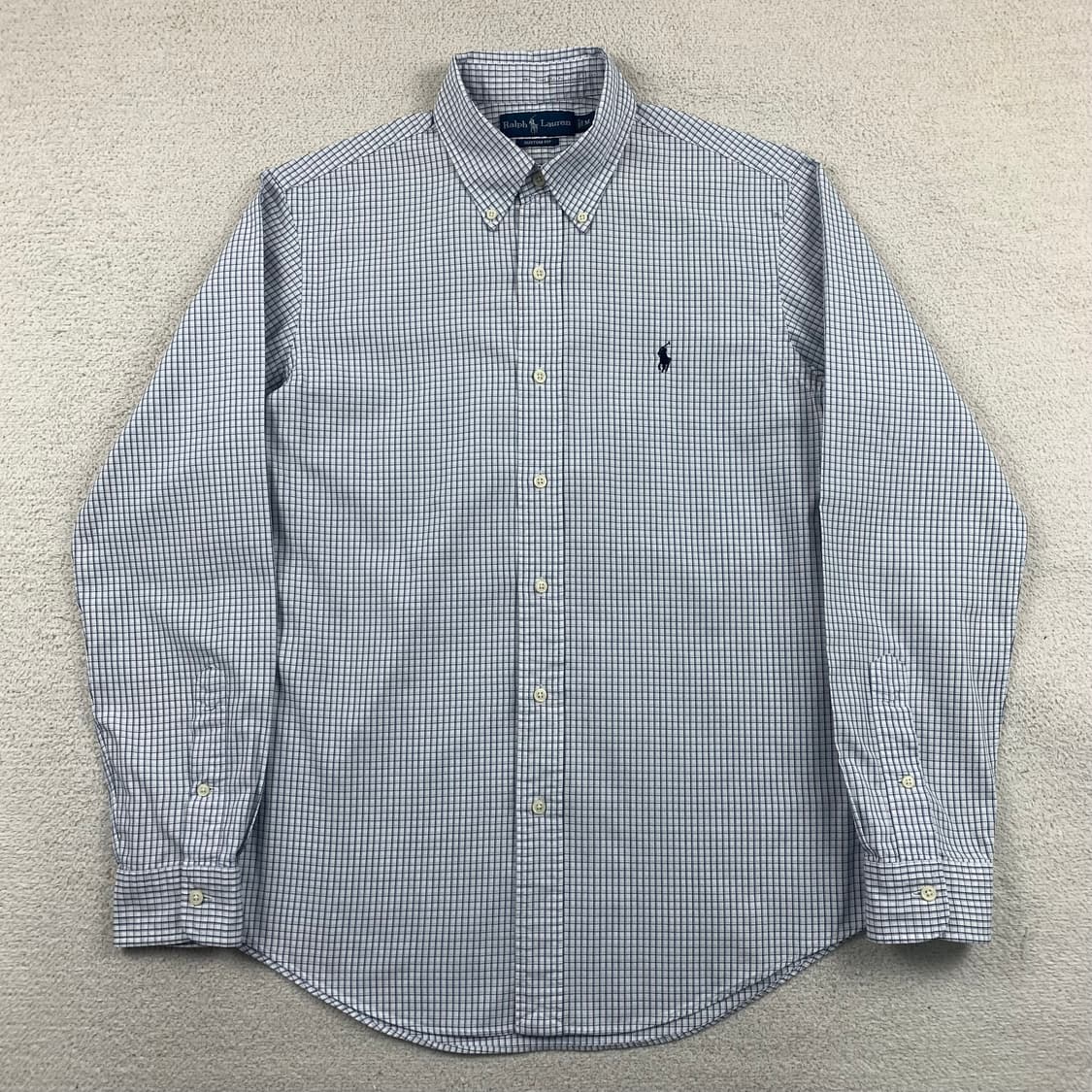 폴로 랄프로렌 포니로고 커스텀핏 체크 셔츠 상품이미지1