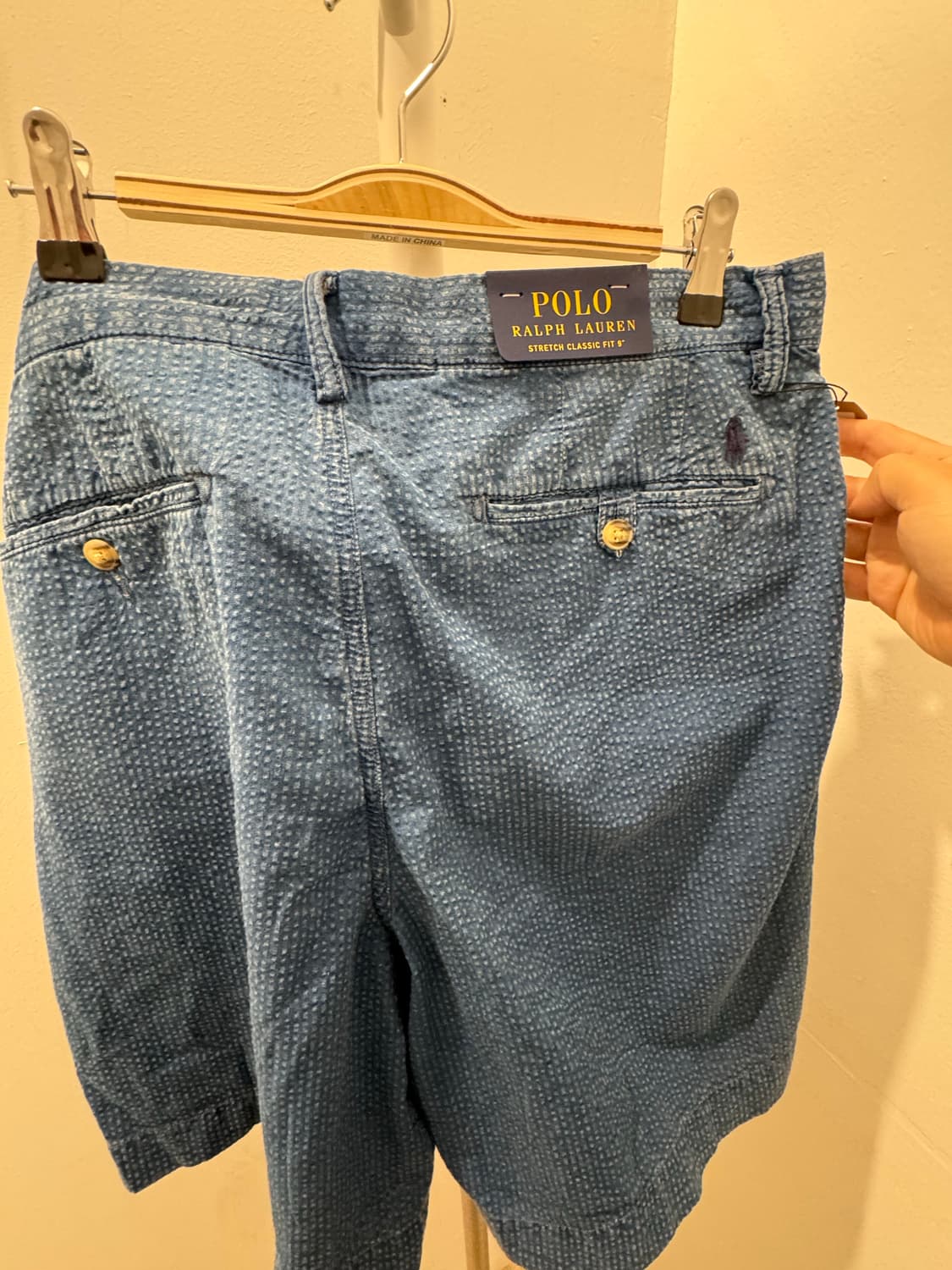 폴로 랄프로렌 시어서커 치노 쇼츠 34 큐알정품 상품이미지3