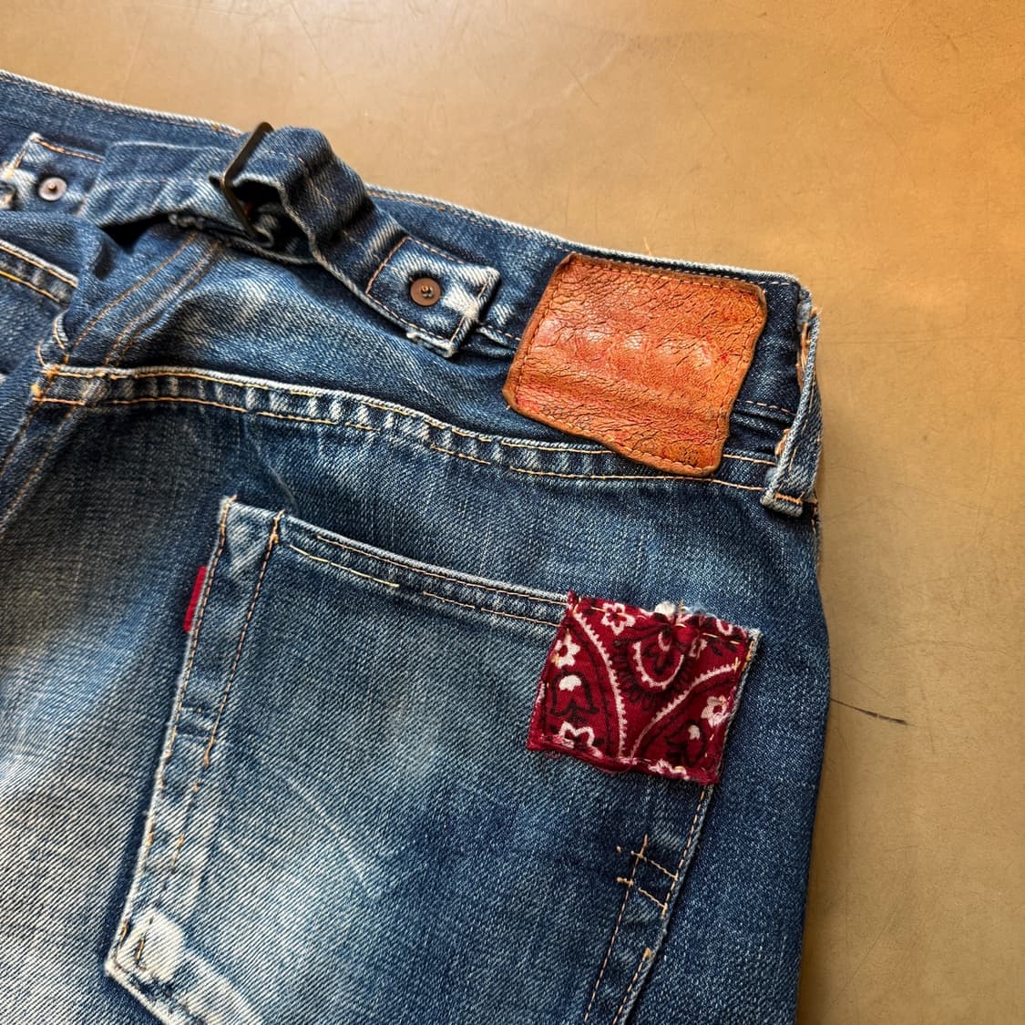 LVC 리바이스 501XX 신치백 셀비지 사시코 팬츠 30 31 32 상품이미지6