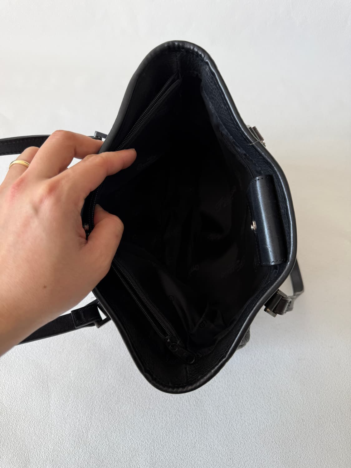 Pre owned 레더 숄더백 상품이미지8