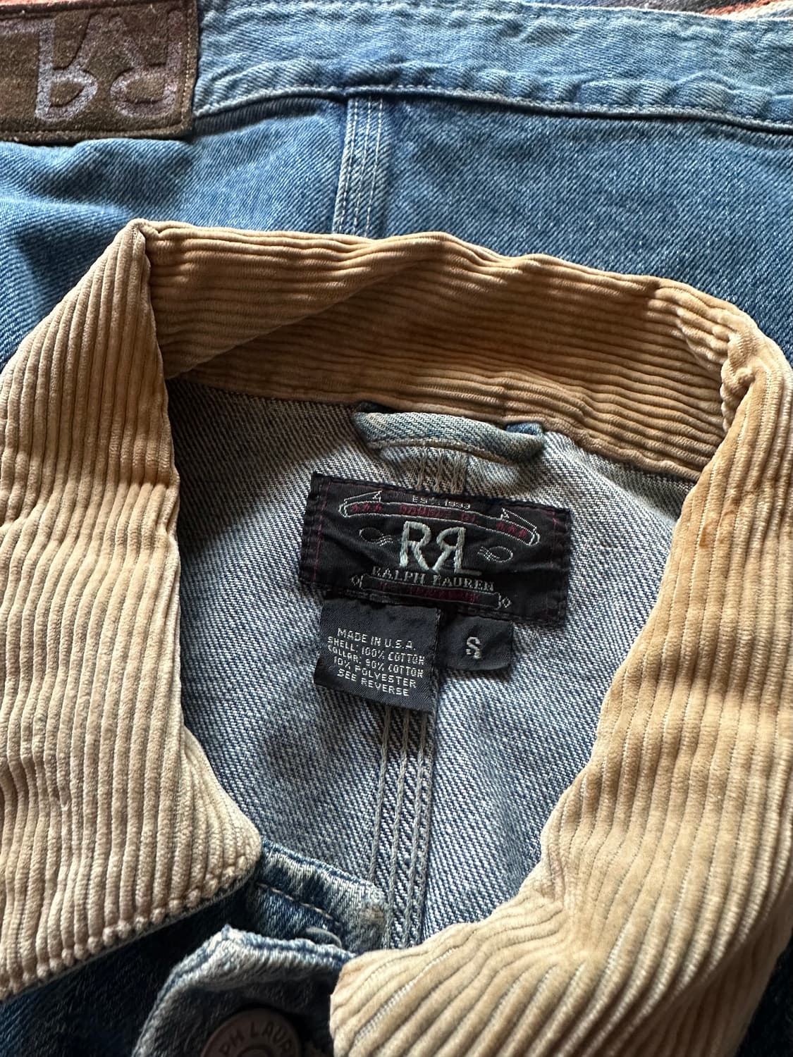 90s USA 빈티지 더블알엘 RRL 데님 덩가리 자켓 상품이미지8