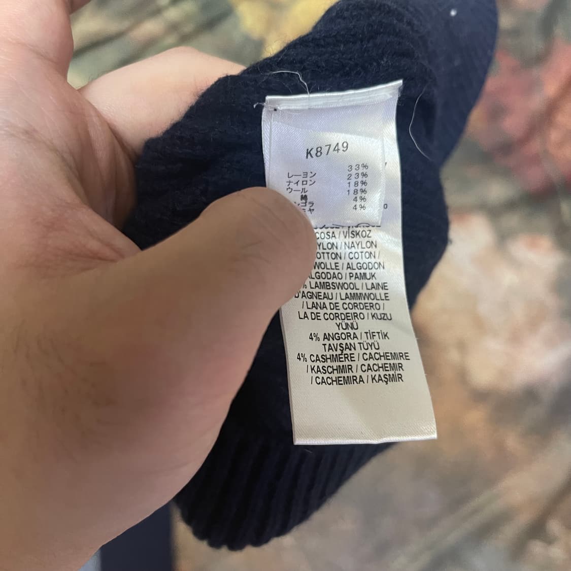 프레드페리 빈티지 스몰로고 네이비숄카라가디건 36  상품이미지4