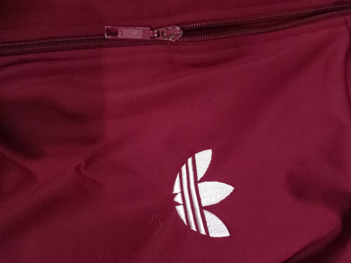 아디다스 파이어버드 희귀 버건디 트랙탑 저지 져지집업 105/XL 상품이미지3