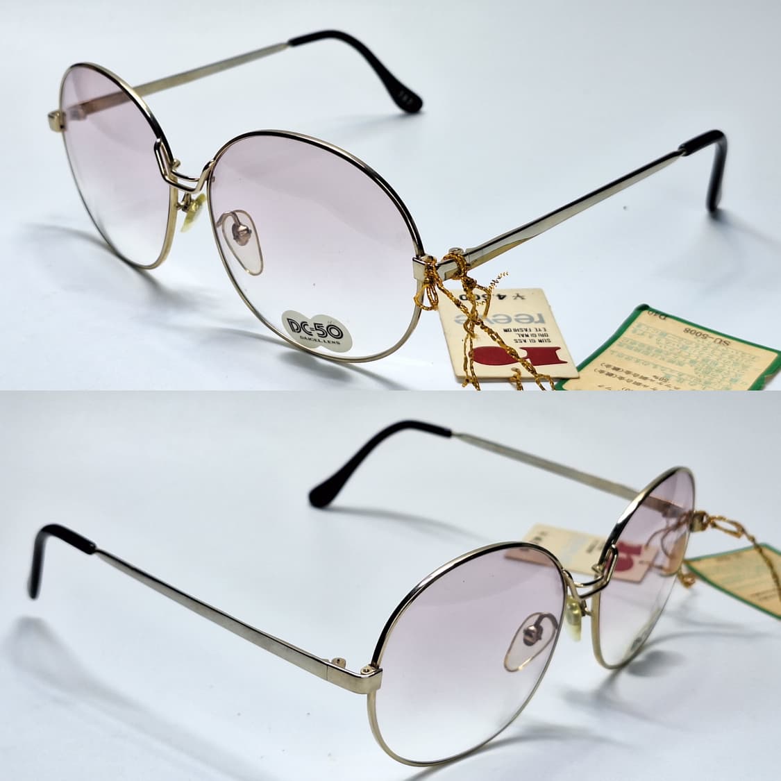 80s 일본제 빈티지 데드스톡 미사용/Reeve 557 라운드 선글라스  상품이미지6