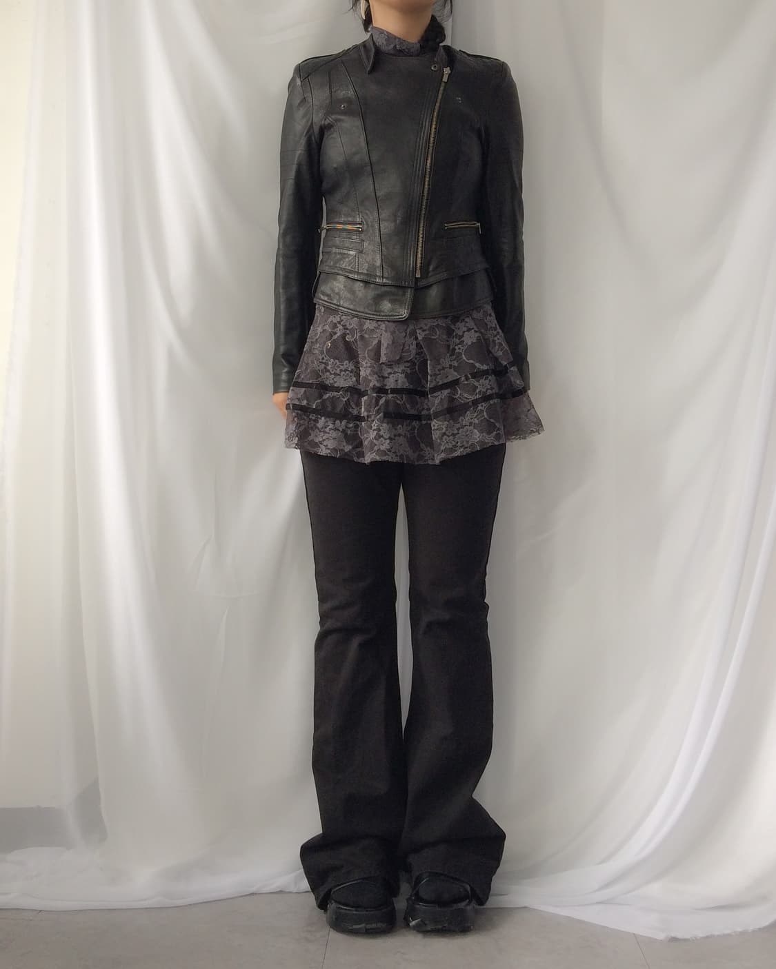 Leather rider jacket 상품이미지1
