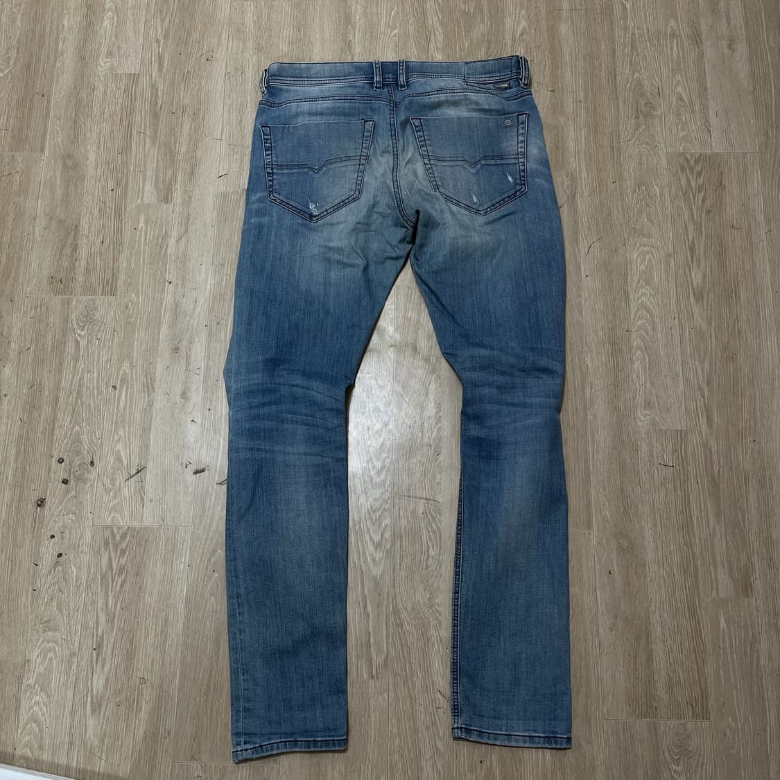 디젤 테파 슬림 캐럿 데미지 워싱 데님 청바지 [중청] W34 L32 상품이미지6