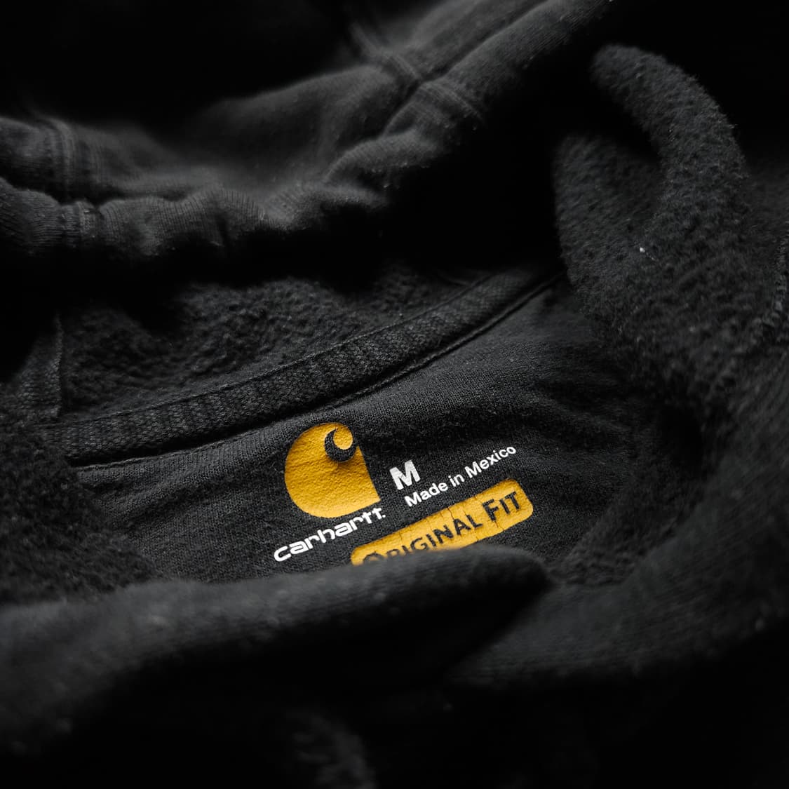 칼하트 오리지날 박시핏 블랙 후드 티셔츠 (L) 상품이미지5