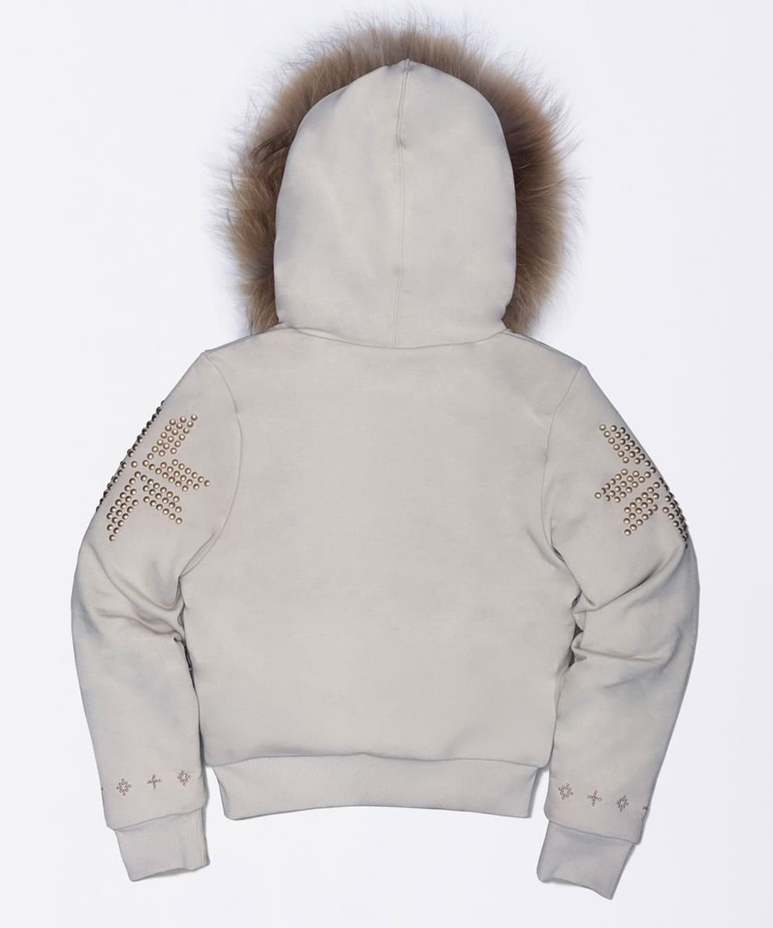 Sculptor 스컬프터 퍼 트리밍 후드 집업 더티 화이트 상품이미지6