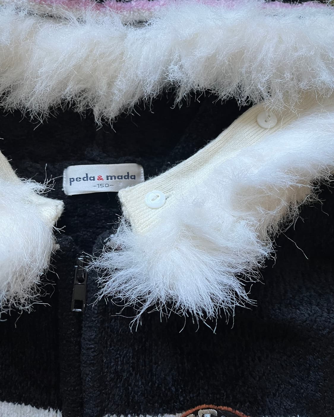 90s Peda & Mada Fur Hood Fleece Zip-up 상품이미지5