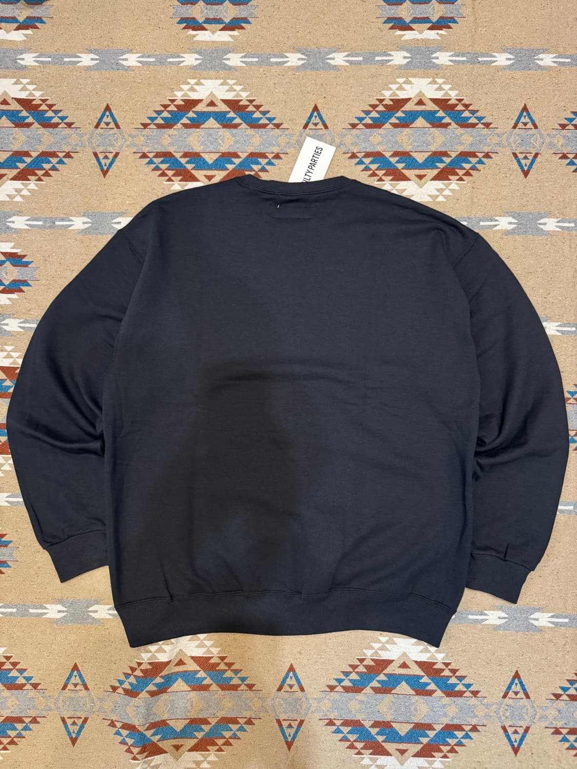 [L] 와코마리아 팀레이 크루넥 스웻셔츠 블랙 상품이미지4