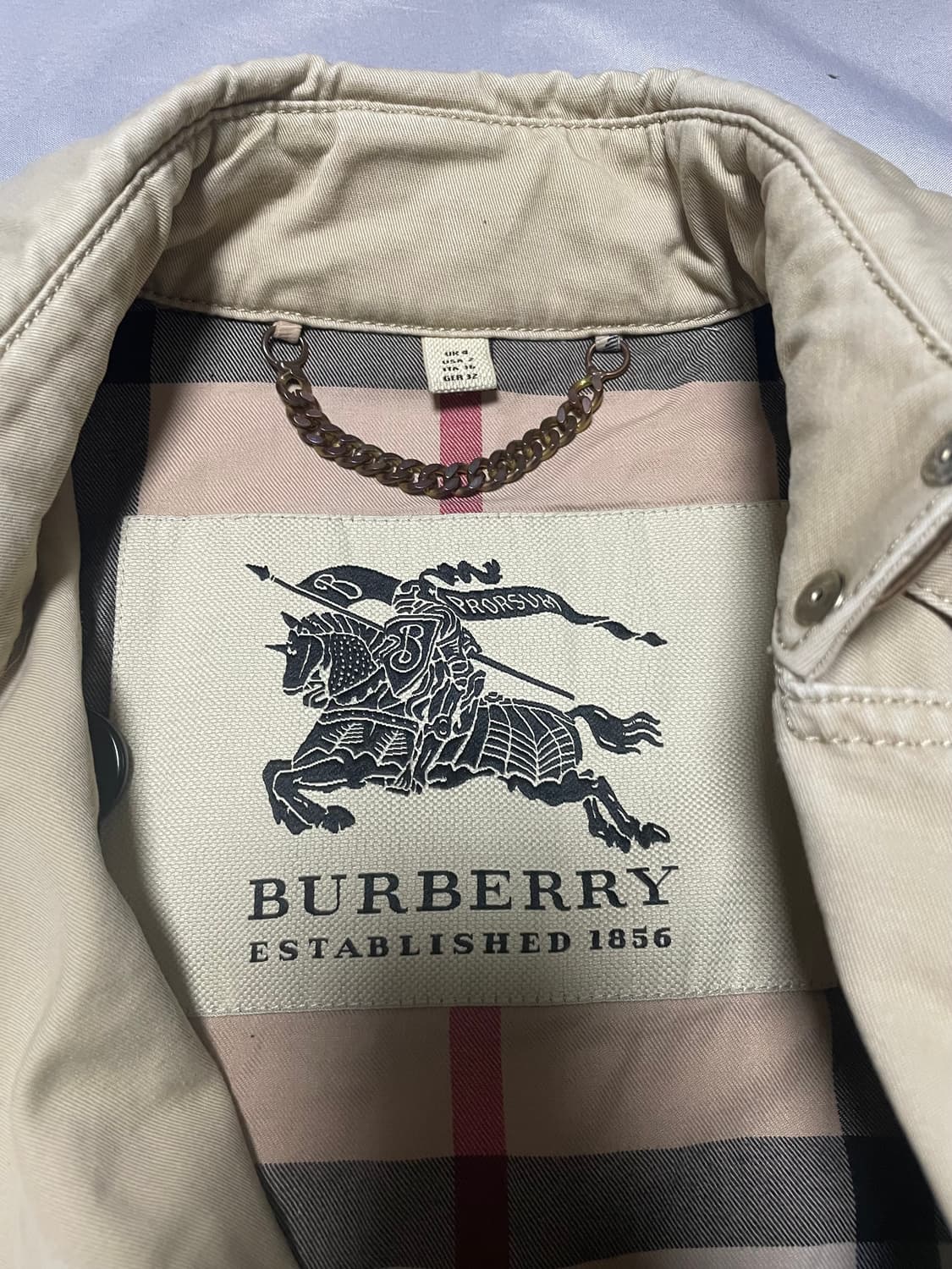 버버리 트렌치 하프 코트 usa2 xs 상품이미지4