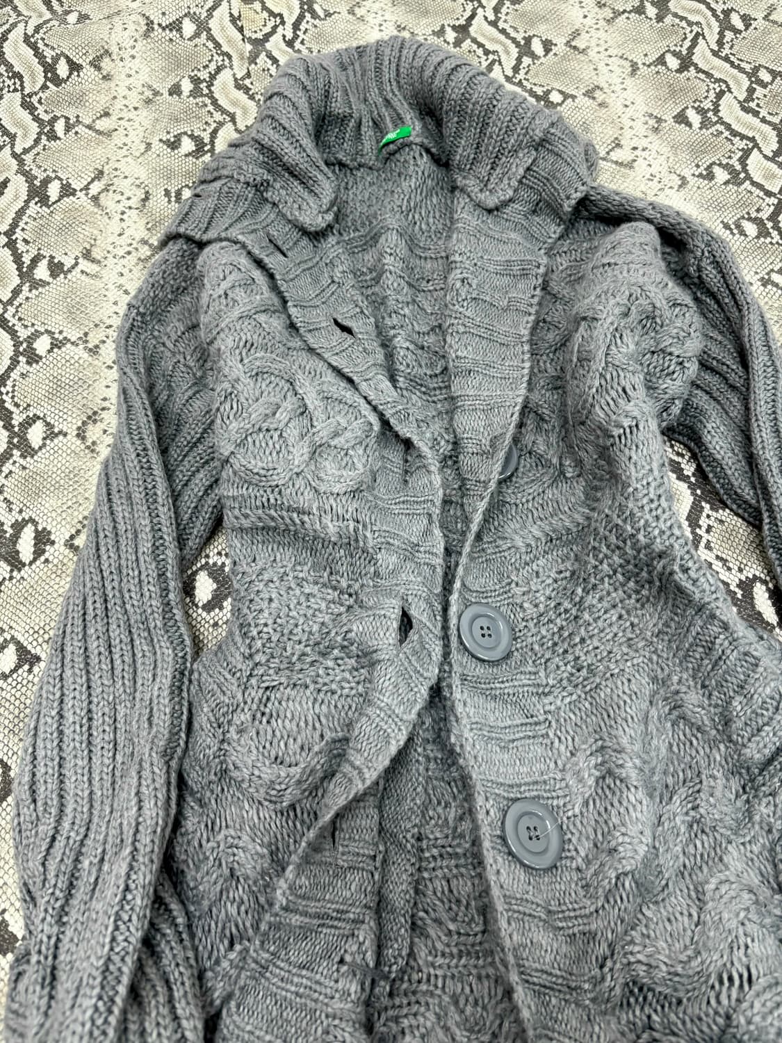 “Vintage” Y2K Mood Long Knit Cardigan 상품이미지5