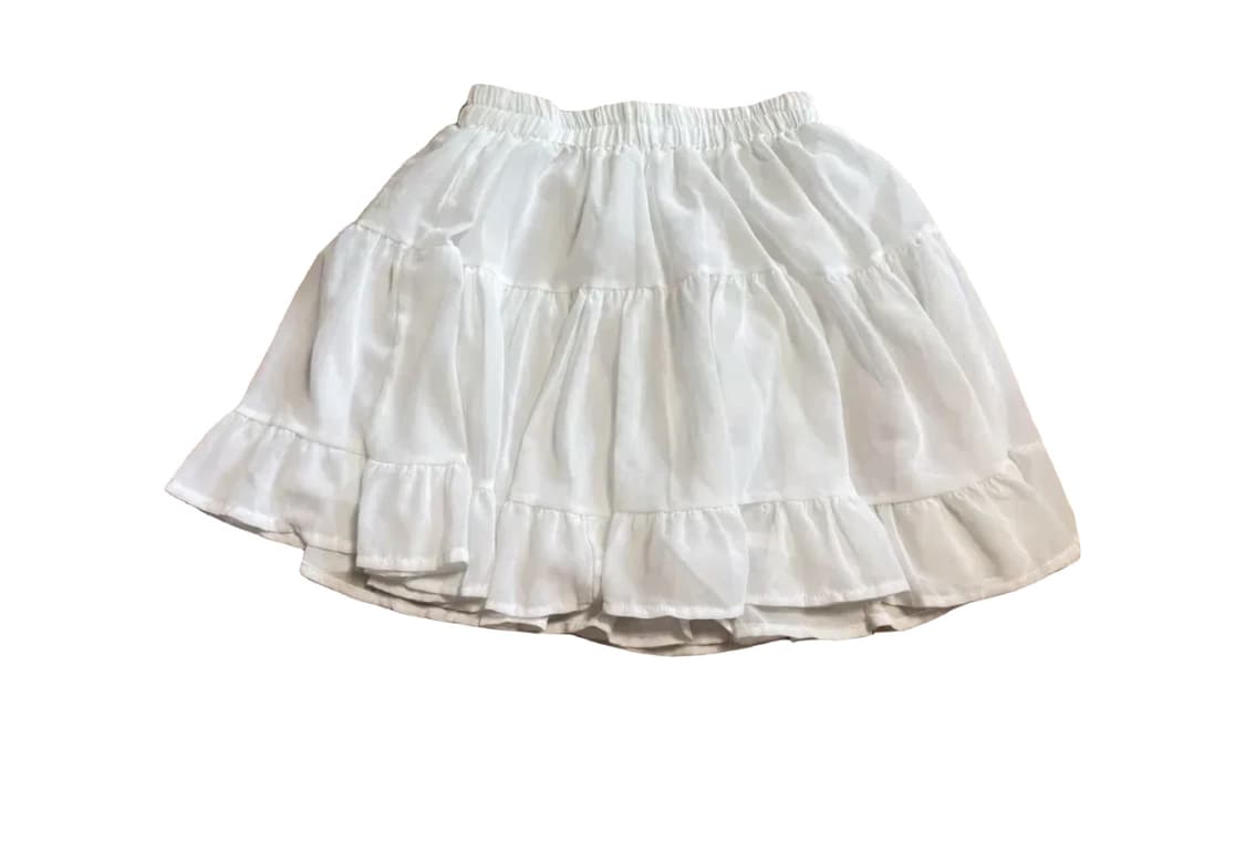 흰색 캉캉 미니 스커트 상품이미지1