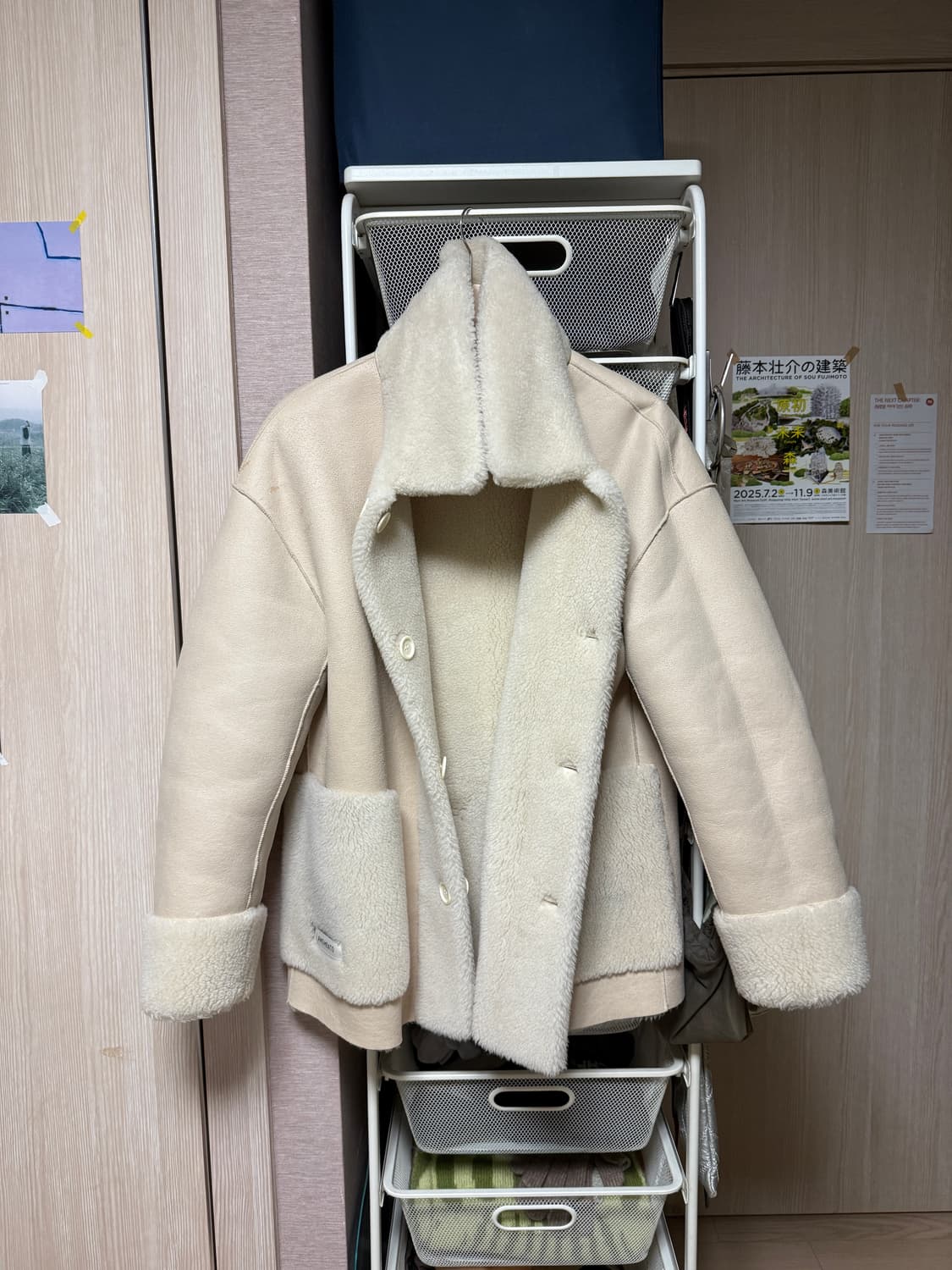 아모멘토 리버시블 시어링 코트 상품이미지6