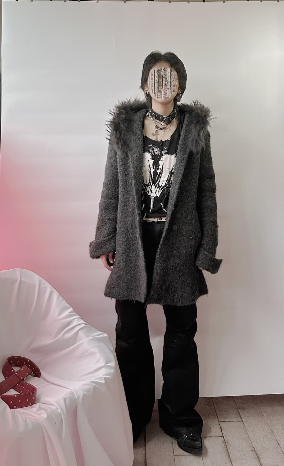 raccoon fur coat 상품이미지3