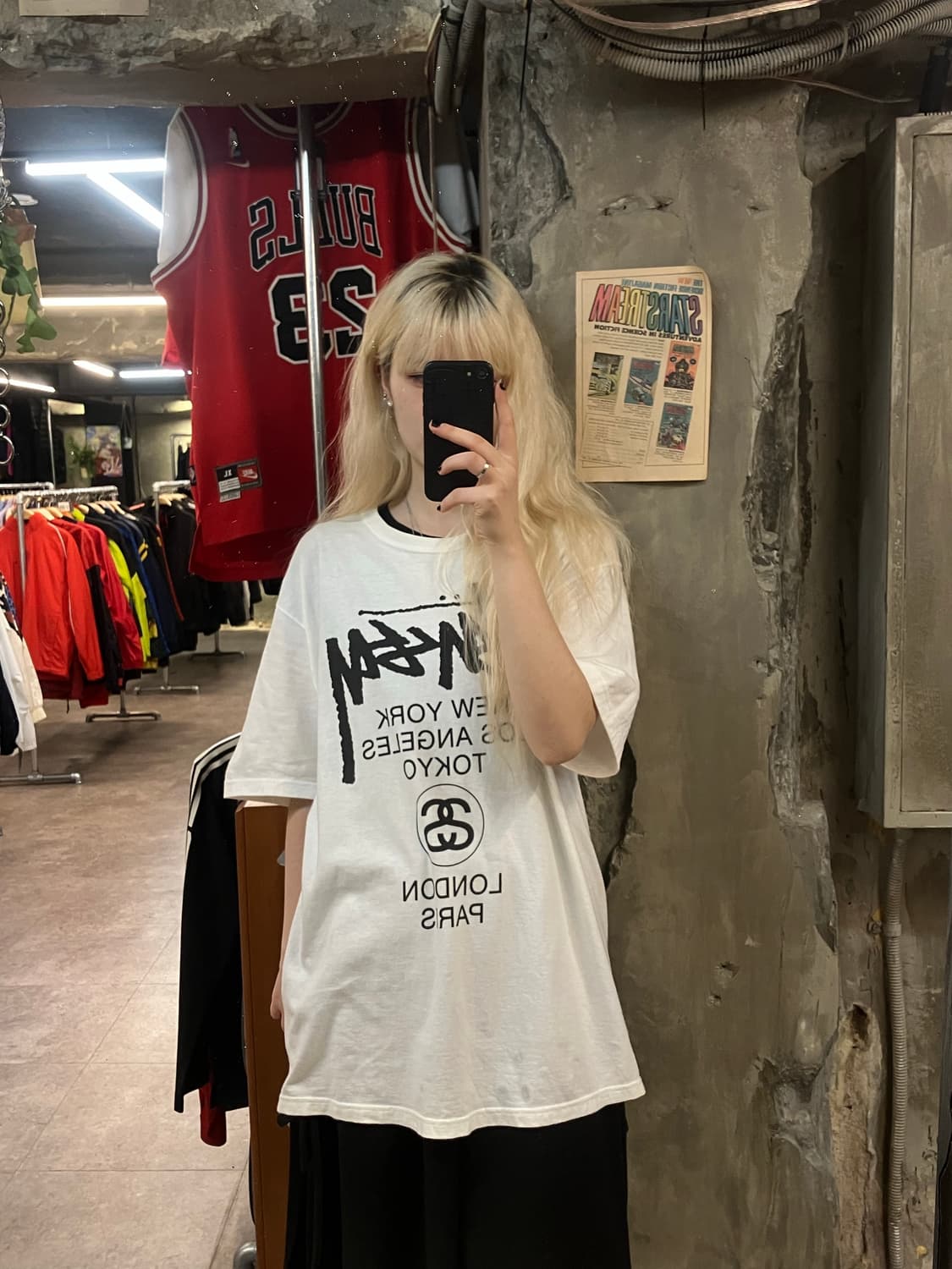 스투시 반팔 화이트 L  #csz1911  상품이미지2