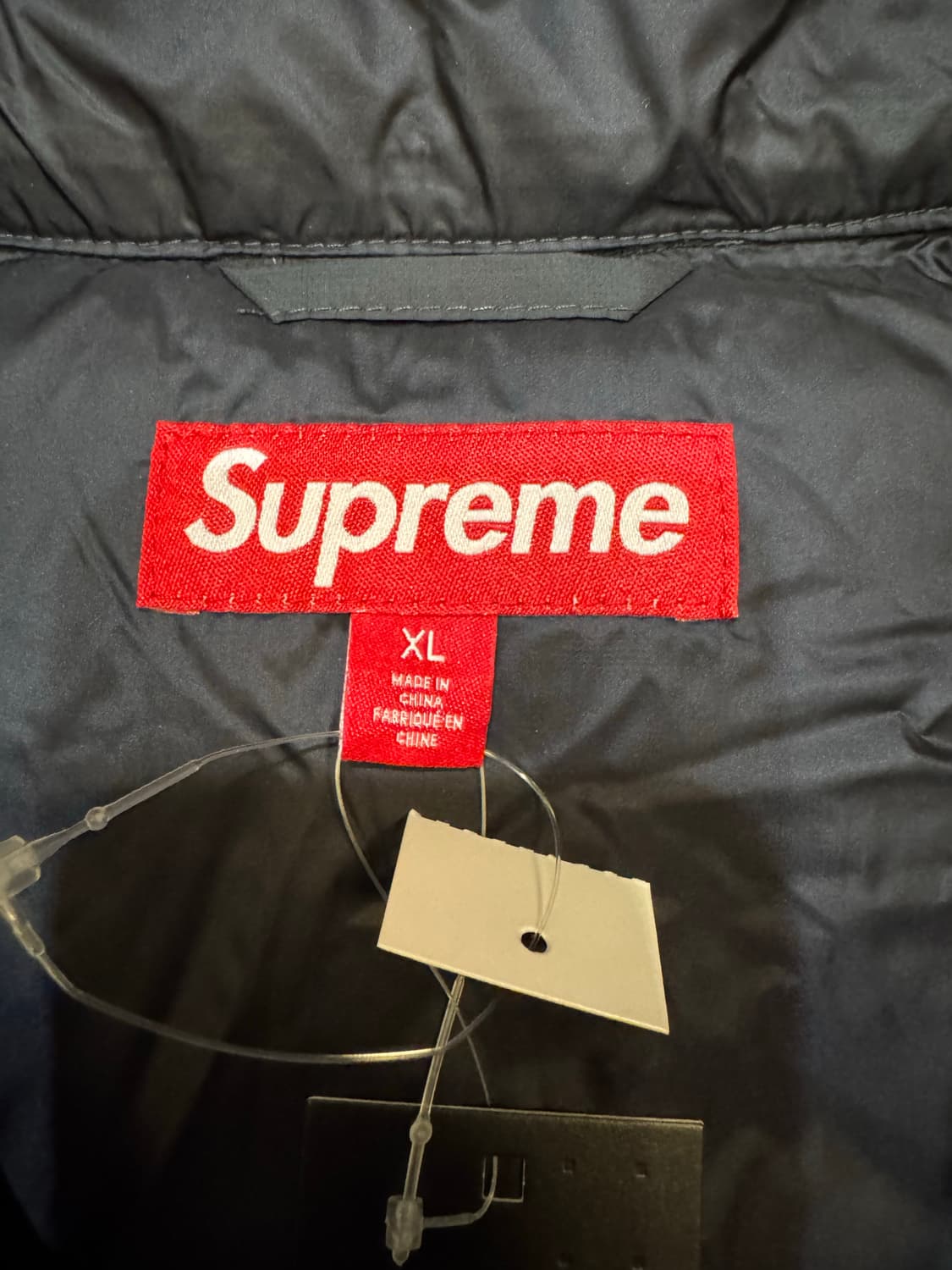 [XL] 슈프림 마이크로다운 하프 집 후드 풀오버 블랙 -25FW 상품이미지6