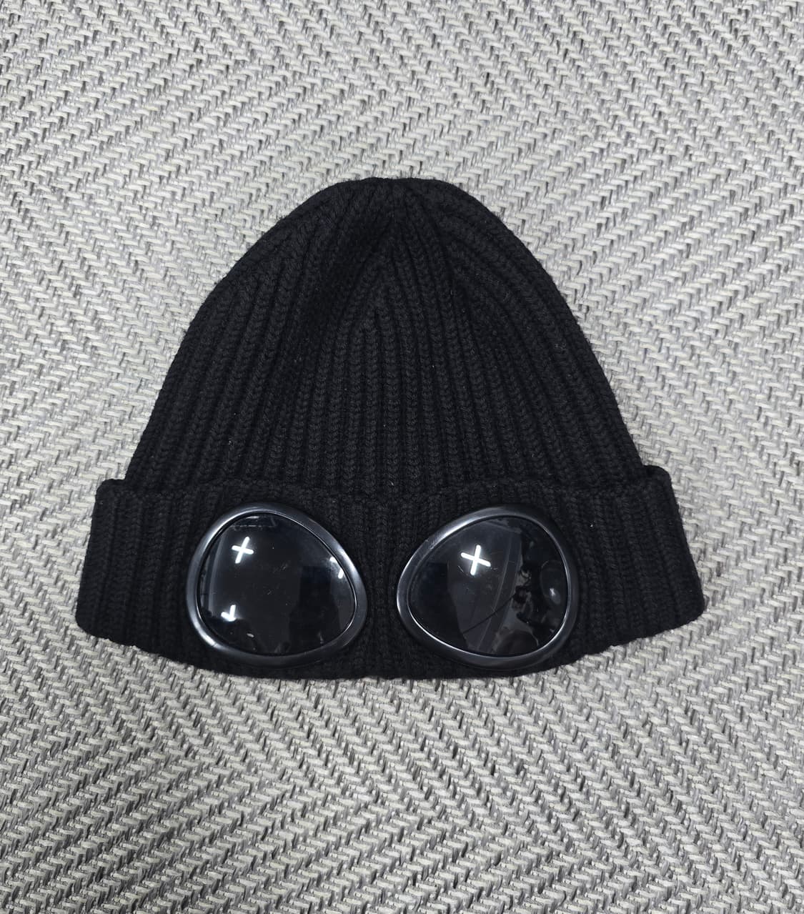 CP company 고글 울 비니 블랙 상품이미지1
