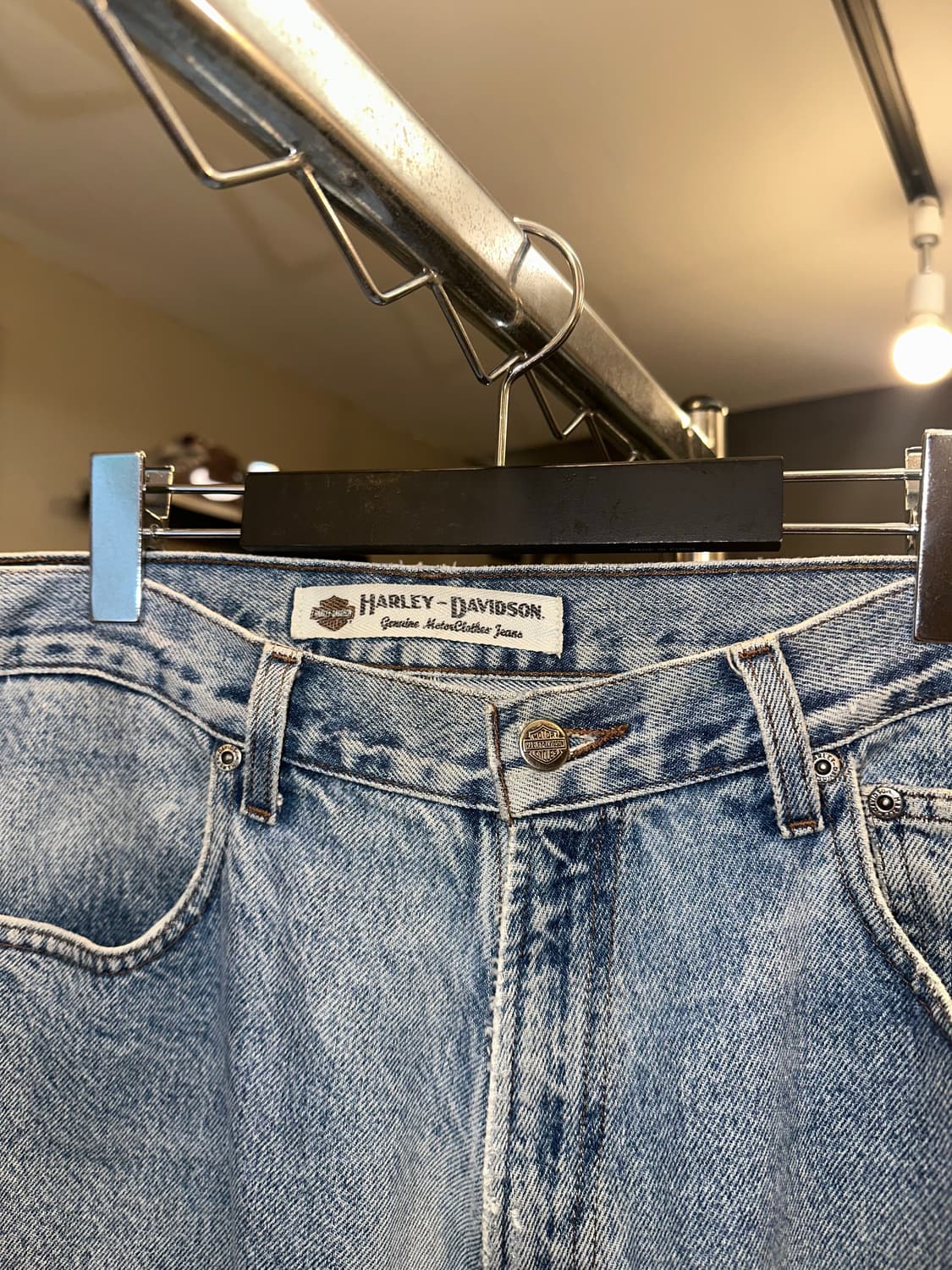 00’s Harley Davidson washed denim pants 상품이미지5