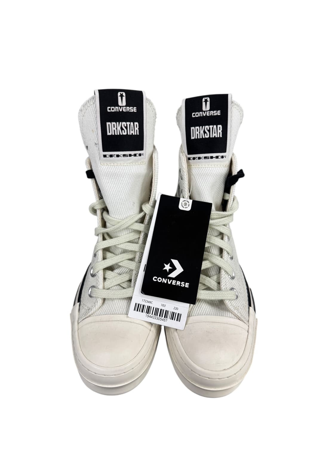 (새상품) 컨버스 x 다크쉐도우 척 70 하이 릴리 화이트 220mm 상품이미지4