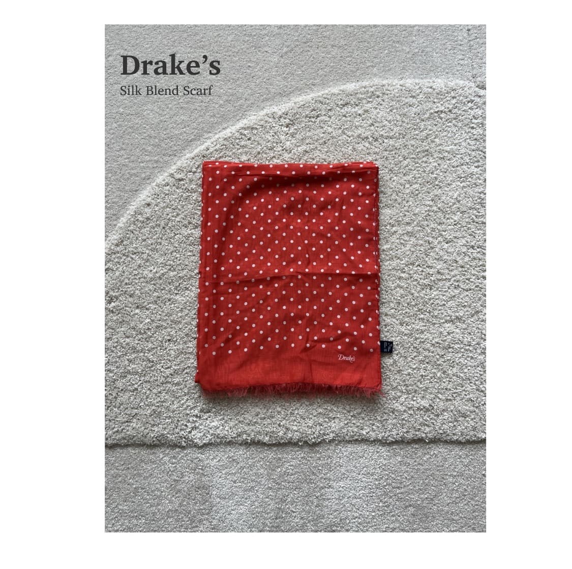드레익스 도트 실크 블랜드 스카프 상품이미지1