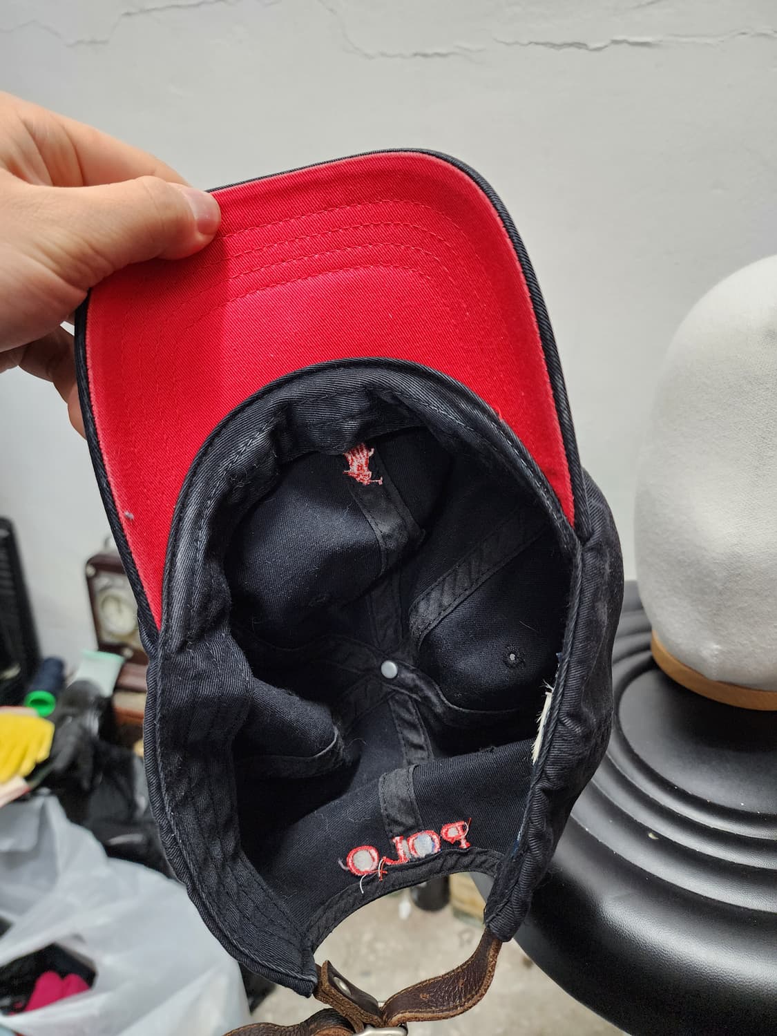 폴로 가죽 스트랩 볼캡 상품이미지3