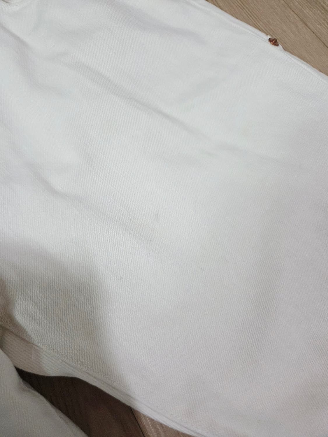 ONE TRUE SAXON 화이트 레귤러 핏 데님 팬츠 상품이미지8