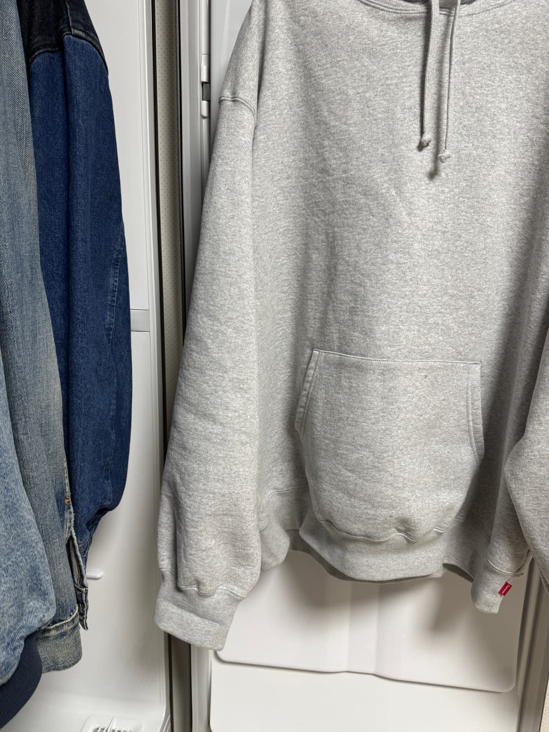 슈프림 사틴 후드  헤비그레이 24FW XL사이즈 슈프림 후드 상품이미지2