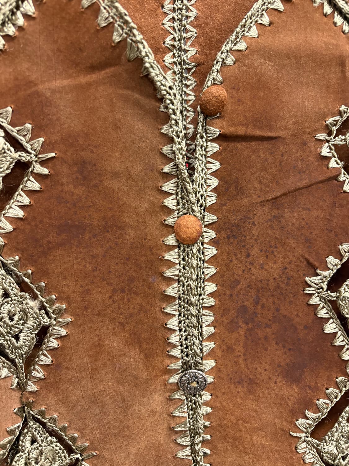 빈티지 웨스턴 레더 베스트 상품이미지3