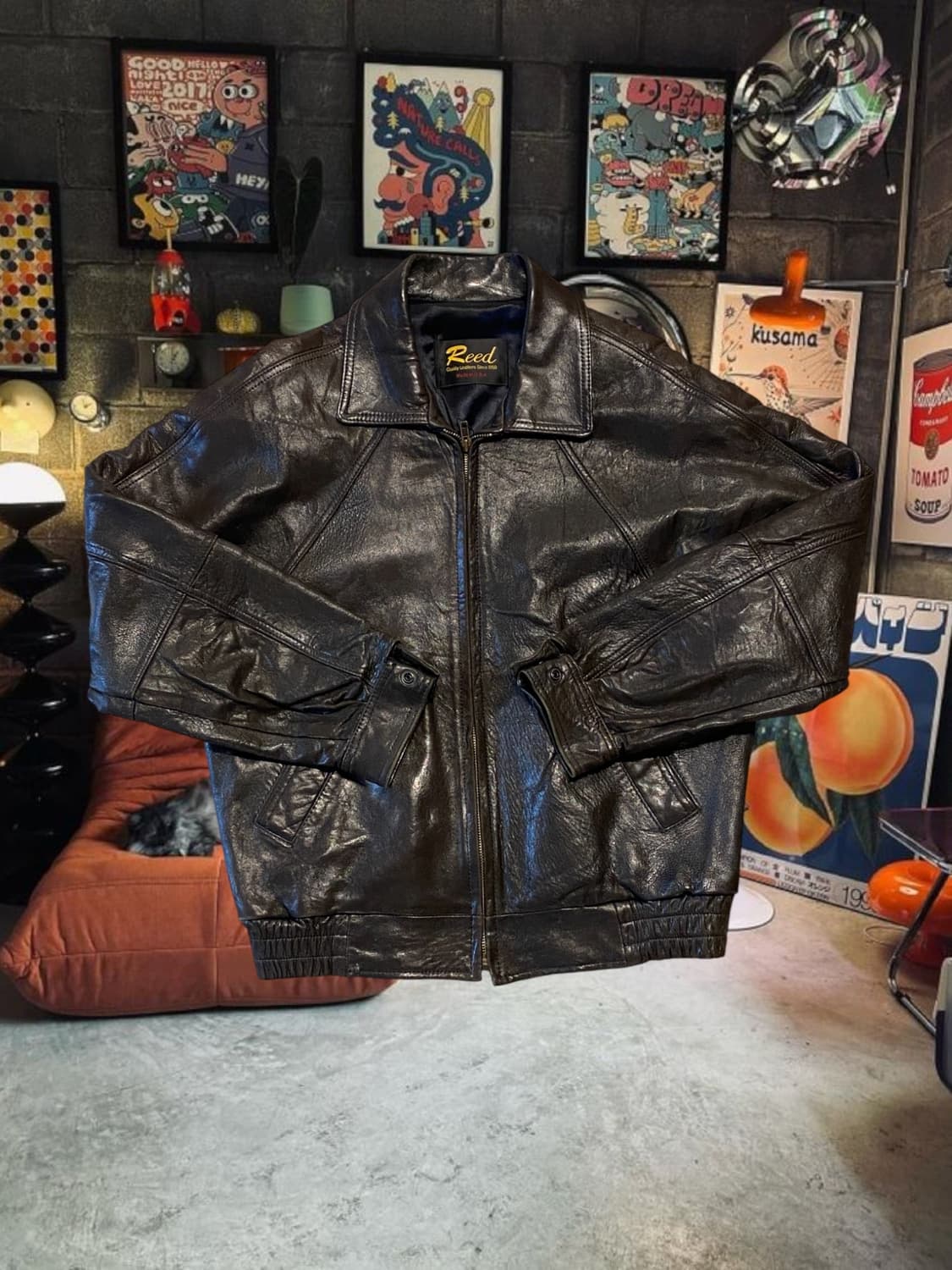 빈티지 레더 자켓 (Man L) AA1237 상품이미지1