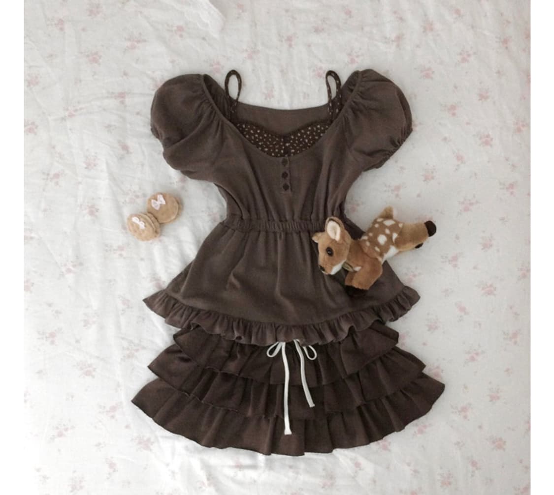 스너그 캉캉스커트 초코 상품이미지1