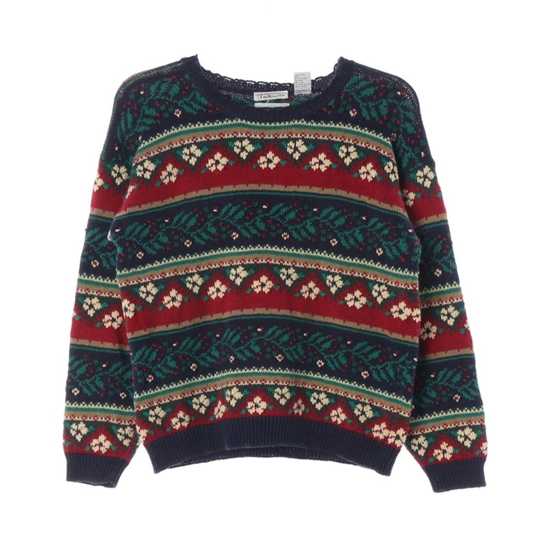 Talbots 90s 페어아일 패턴 빈티지 니트 S 상품이미지1