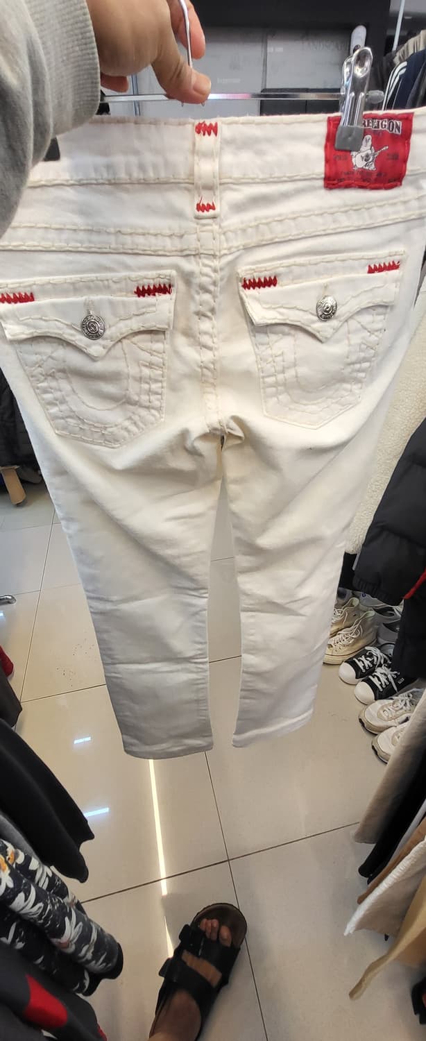 트루렐리전 하얀 데님 팬츠 29 상품이미지1