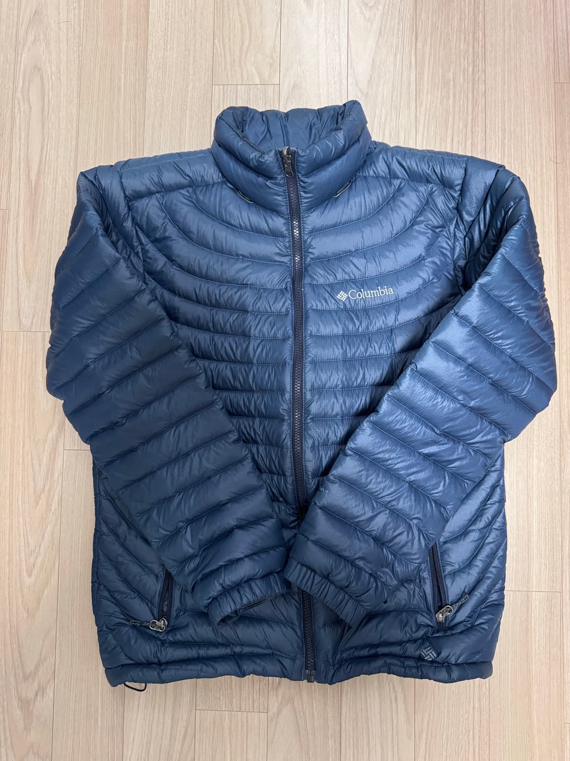 콜롬비아 옴니쉴드 경량패딩 블루 L사이즈 상품이미지1