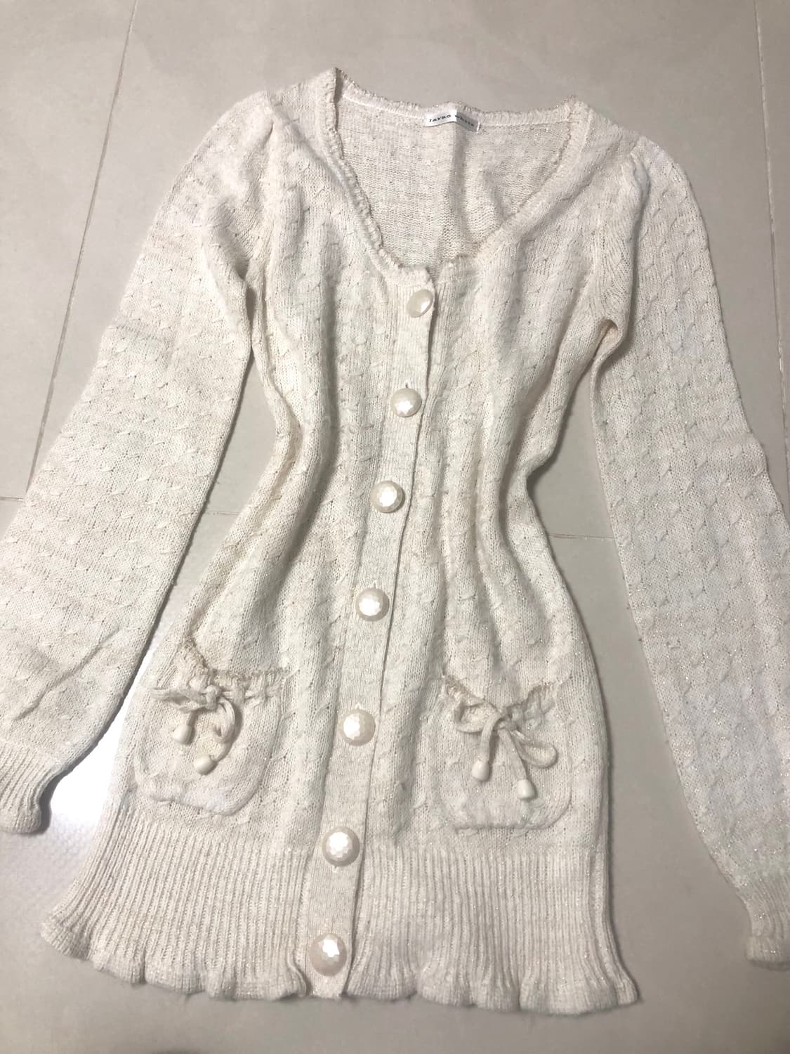 히메갸루 라떼갸루 빈티지 가디건 모리걸 갸루 리즈리사 엑시즈팜 지뢰계 상품이미지3