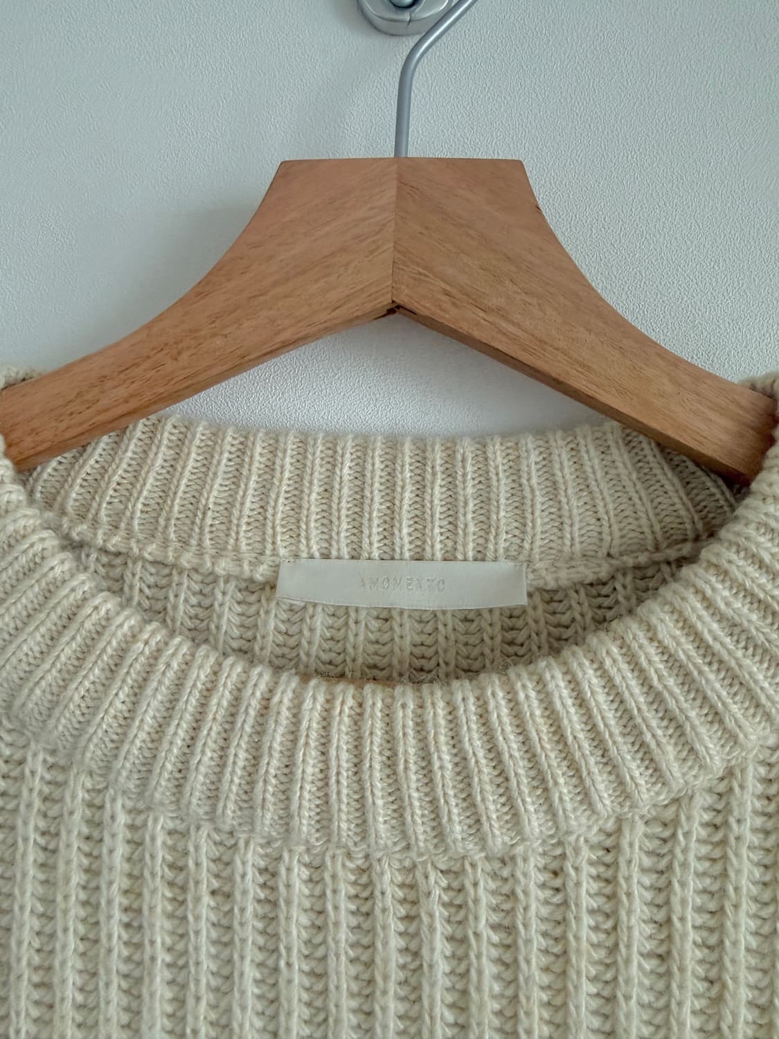 아모멘토(AMOMENTO) 울 피셔맨 니트 상품이미지6