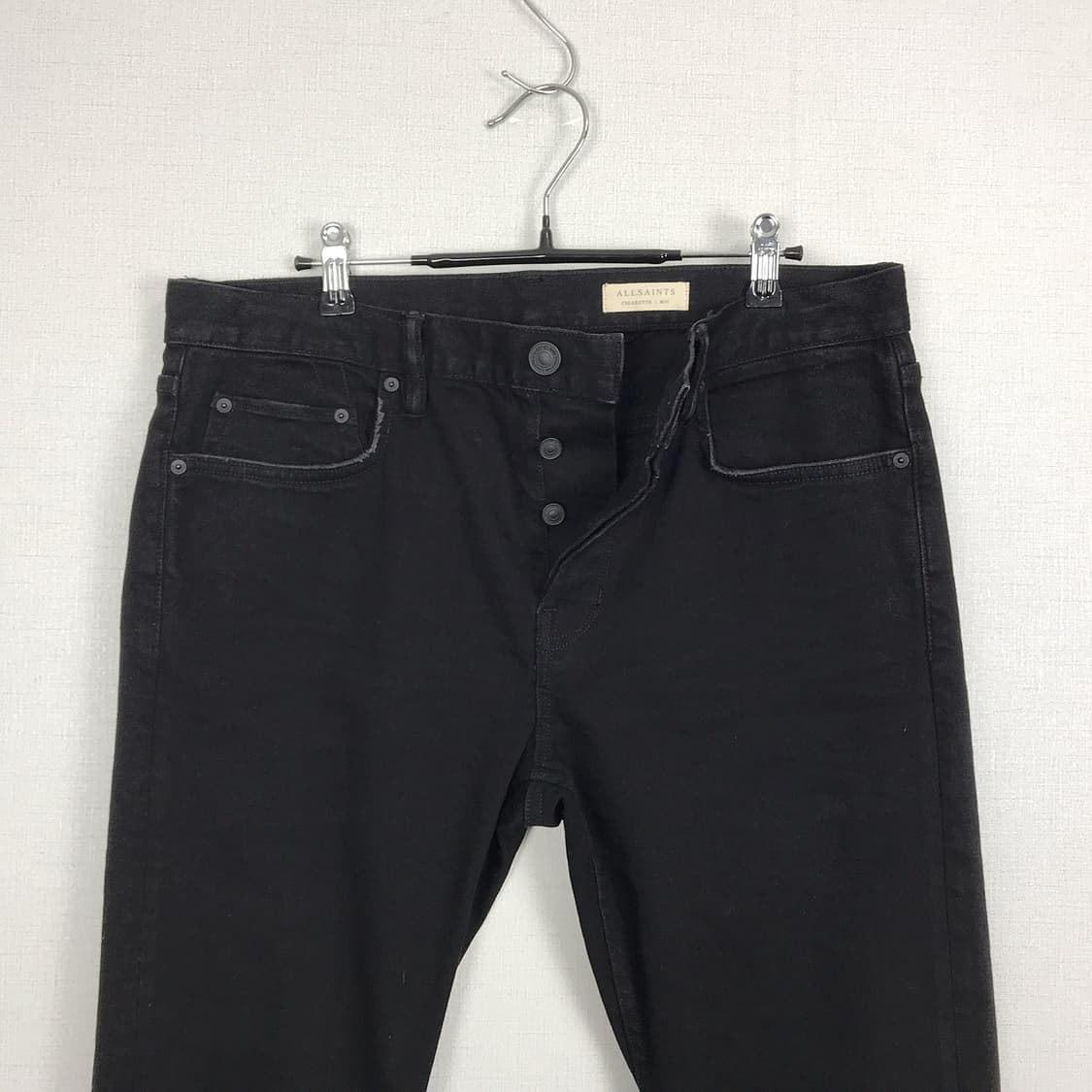 올세인츠 블랙진 스키니핏 흑청 데님 청바지 남성32-33 상품이미지3